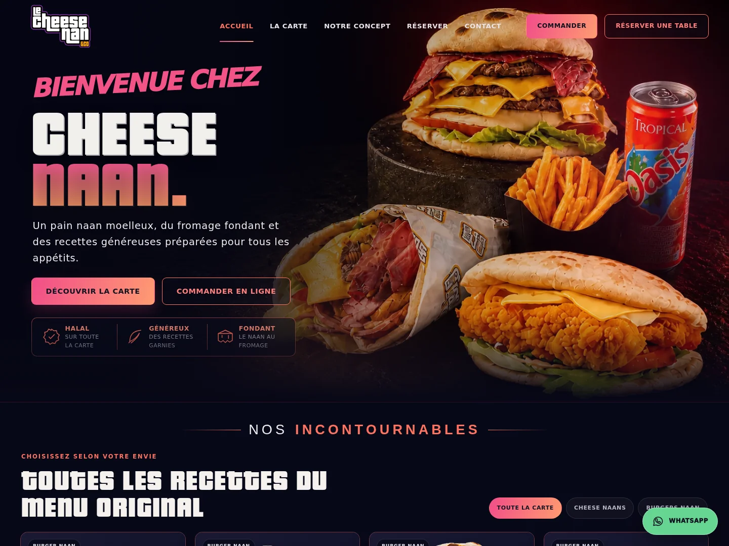 Le Cheese Nan website preview
