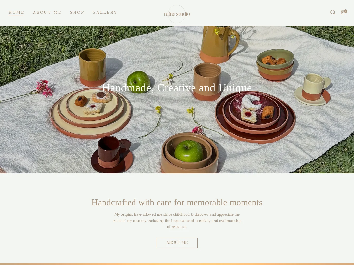 Minestudio website homepage by Eysi