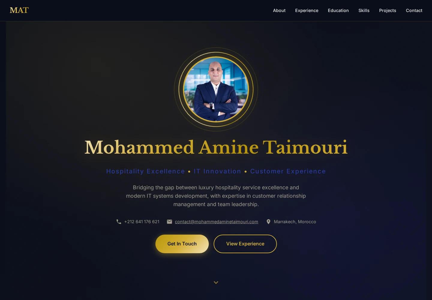 Mohammed Amine Taimouri website preview