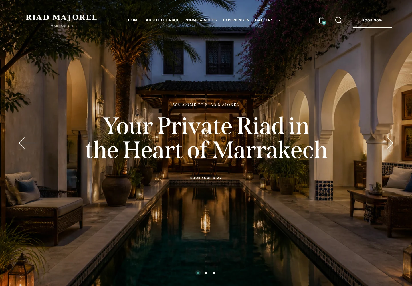 Riad Majorel website preview